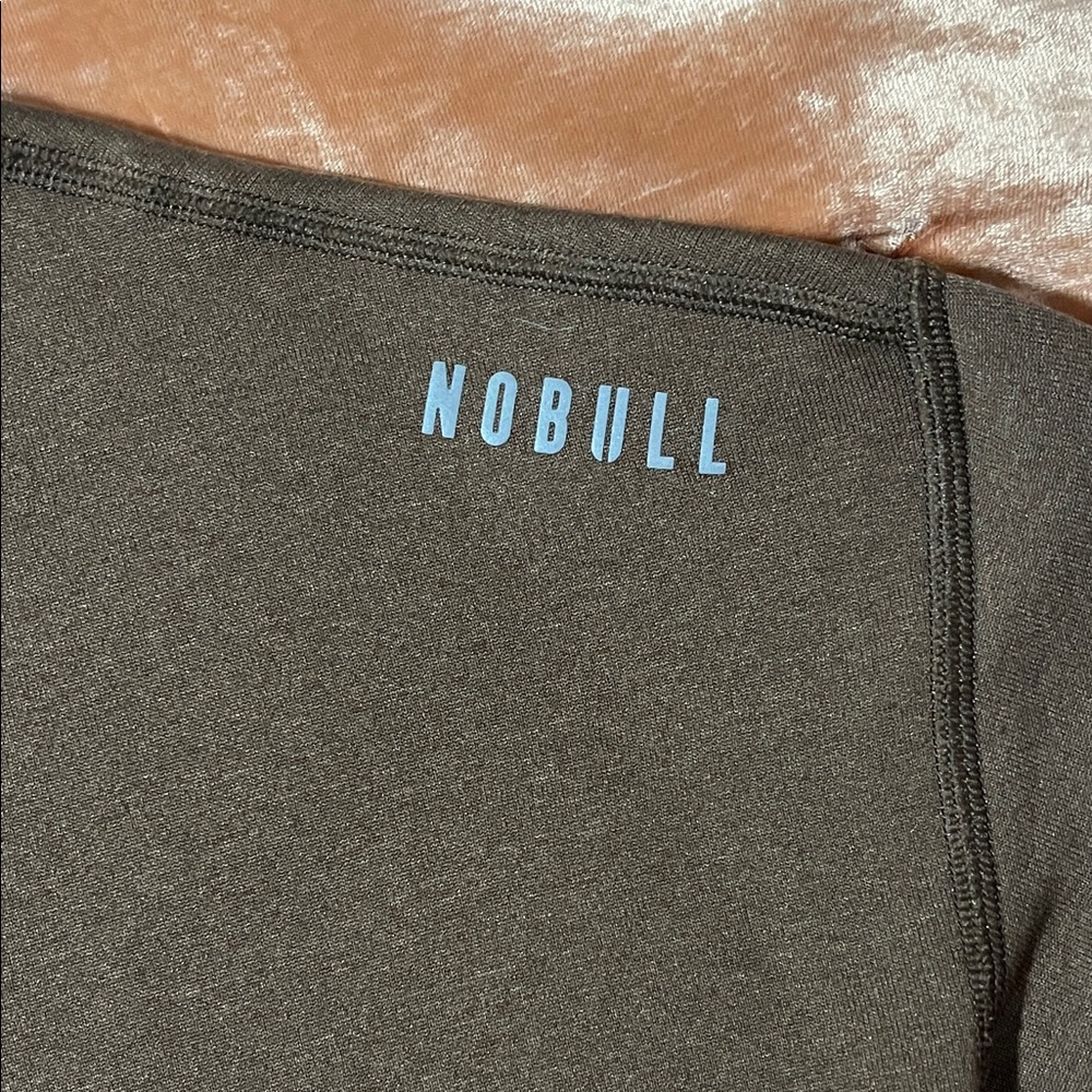NOBULL Women’s Brown Crew Sweatshirt with Shoulder Logo - Picture 3 of 5